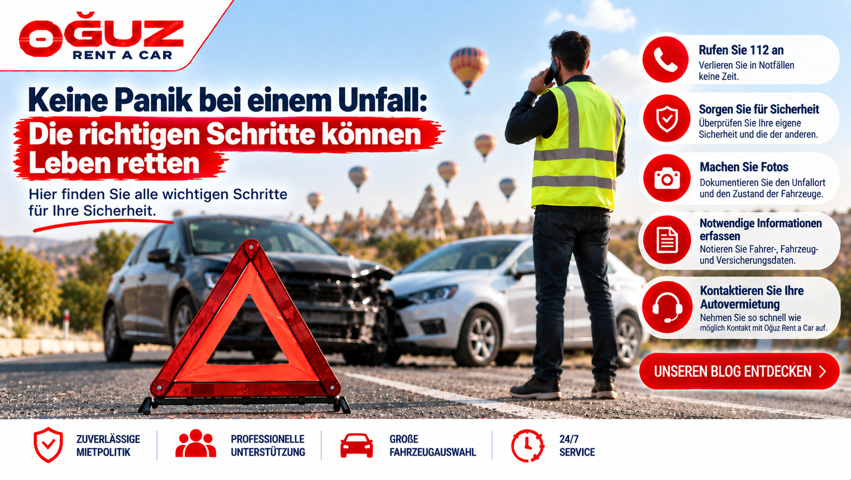 Was im Falle eines Unfalls zu tun ist